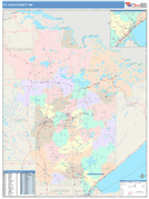 St. Louis County, MN Digital Map Color Cast Style